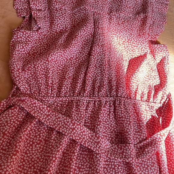 Monteau Mono print Pleat Cap Sleeve Dress - Picture 7 of 7